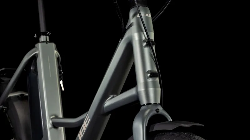 Cube Compact Hybrid Comfort 500 Electric Bike in Grey-5